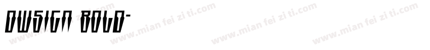 DWSign Bold字体转换